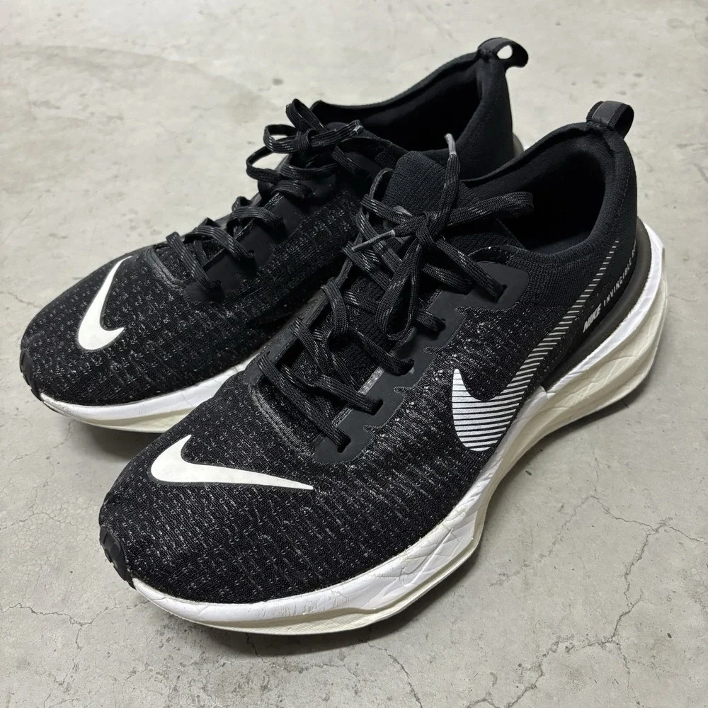 Nike Zoomx Invincible Run 3 Black White Men's US 12 FN1187-001 Running Shoes